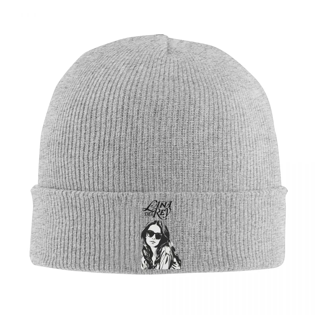 Lana Del Rey Music Knitted Caps Women's Men's Skullies Beanies Winter Hat Acrylic Ultraviolence Hip Hop Album Warm Melon Cap