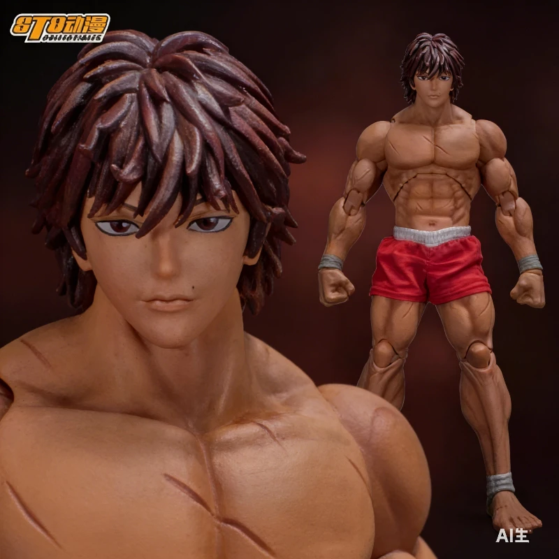 Figura de acción articulada ST 1/12 Son Of Ogre Baki Hanma KO, figura de lucha, juguete de anime coleccionable, modelo muscular, adorno, regalo para niños