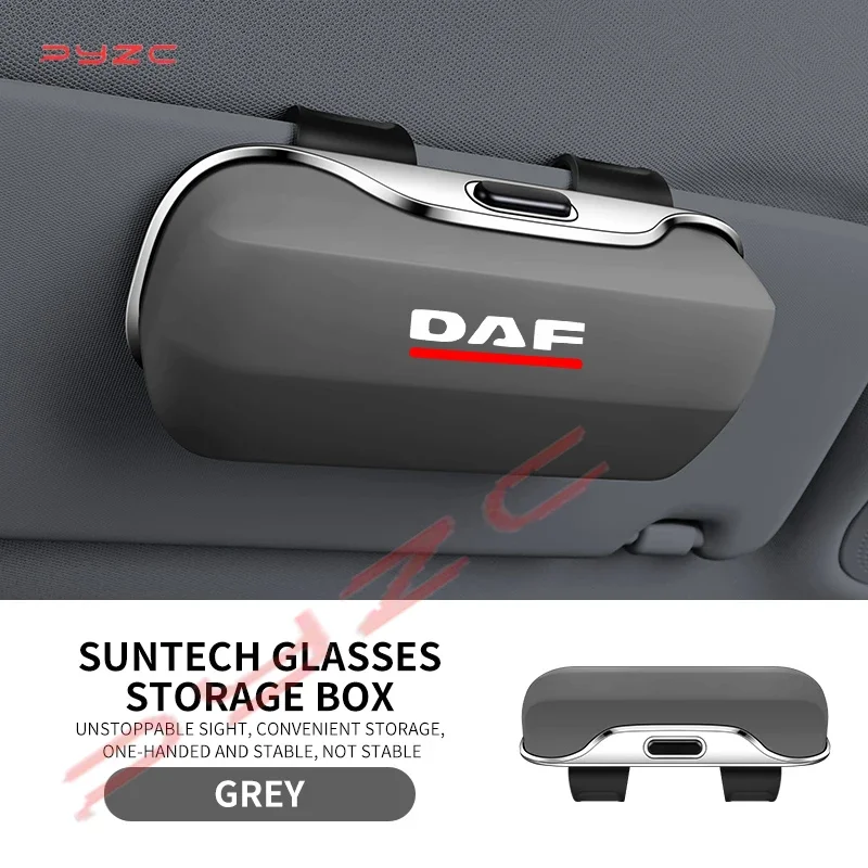 

For DAF XF 95 105 CF LF VAN Car Visor Suglasses Glasses Holder Clip Organizer Box Protective Storage Case