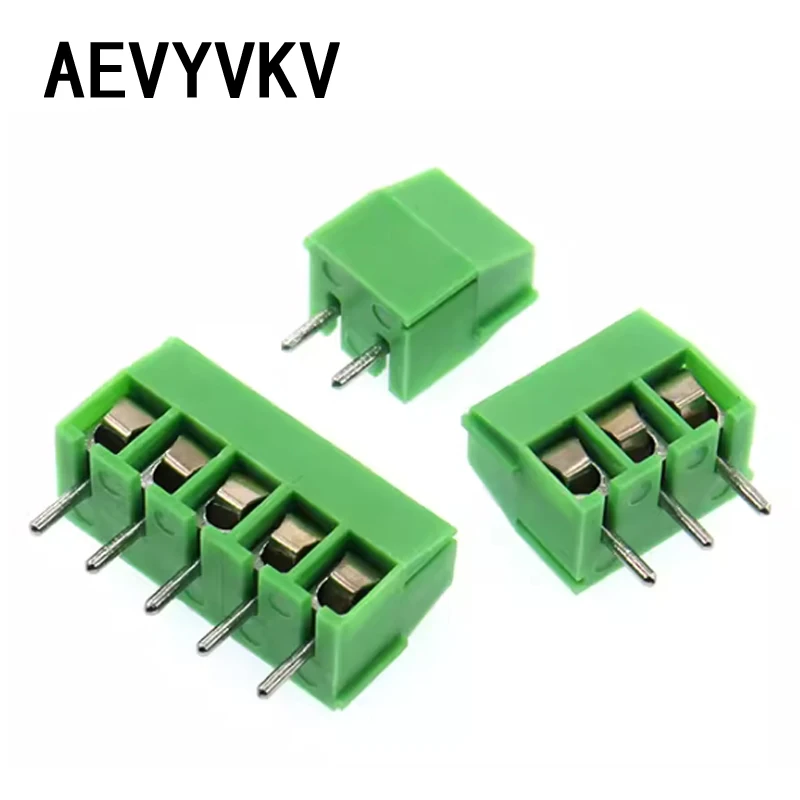 10PCS KF350-3.5-2P-3P 3.5mm Pitch 2 Pin 3 Pin Spliceable Plug-in PCB Screw Terminal Block Connector KF350 300V 10A For 24-18AWG