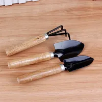 Set Of 3 Gardening Tools Set Hand Trowel Transplanter Hand Rake Kit For Women Garden Hand Tools Parts Accessories