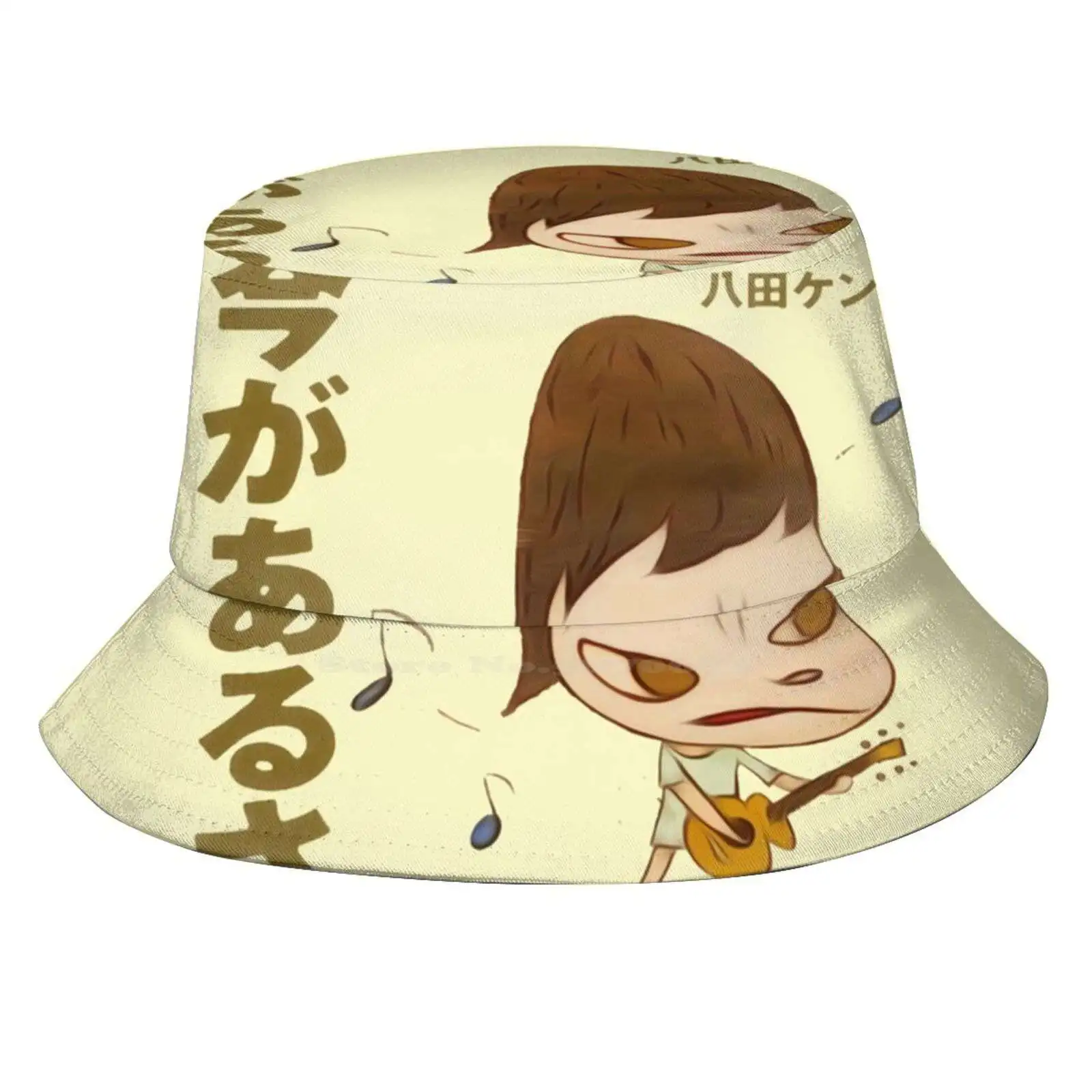 Yoshitomo Nara Guitar Tshirt Sun Cap Fisherman Hat Bucket Hats Nara Yoshitomo Yoshitomo Nara Art Yoshitomo Nara Ashtray