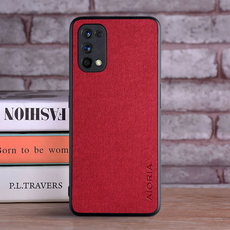 Case for OPPO Realme 7 Pro Realme 7 5G coque Luxury textile Leather skin soft hard phone cover for oppo realme 7 pro case funda