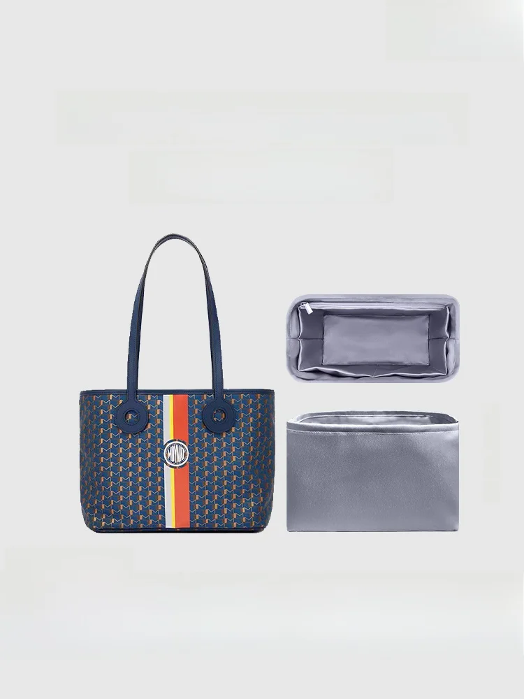 

Acetate Satin Monster Pattern Medium Inner Bag for Tote Bag Storage Organizer Square ape Pure Color Design