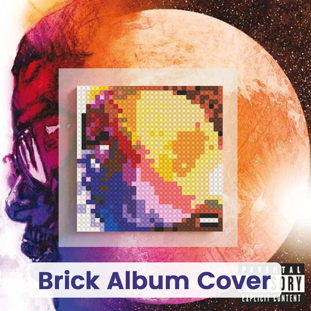 

Конструктор-мозаика K-Kid Cudi: Обложка альбома, пиксель-арт, кирпичная живопись, настенное искусство для гостиной и спальни, подвесной постер, музыкальный подарок