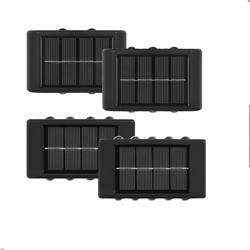 AF90-4 Pack Outdoor Waterproof LED Solar Lamp Up And Down Luminous Lighting For Garden Balcony Yard Decor B
