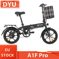 DYU A1F Pro Folding Electric Bike 250W Motor 36V 7.5Ah Battery 16 inch Tire E-Bike 25km/h Max Speed 40km Max Range LCD Display