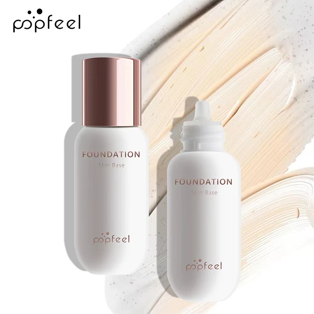 POPFEEL Primer de base que cambia de color, maquillaje corrector de tono de piel ligero con partículas que cambian de color.