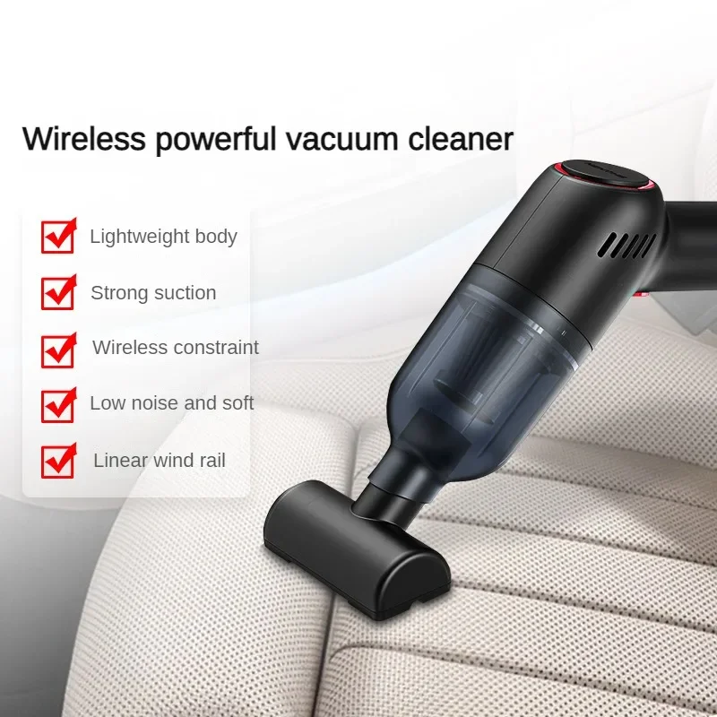 Durable Wet and Dry Dual Purpose Car Vacuum Cleaner Wireless Charging High-Power Handheld Mini Pet Vacuum Cleaner