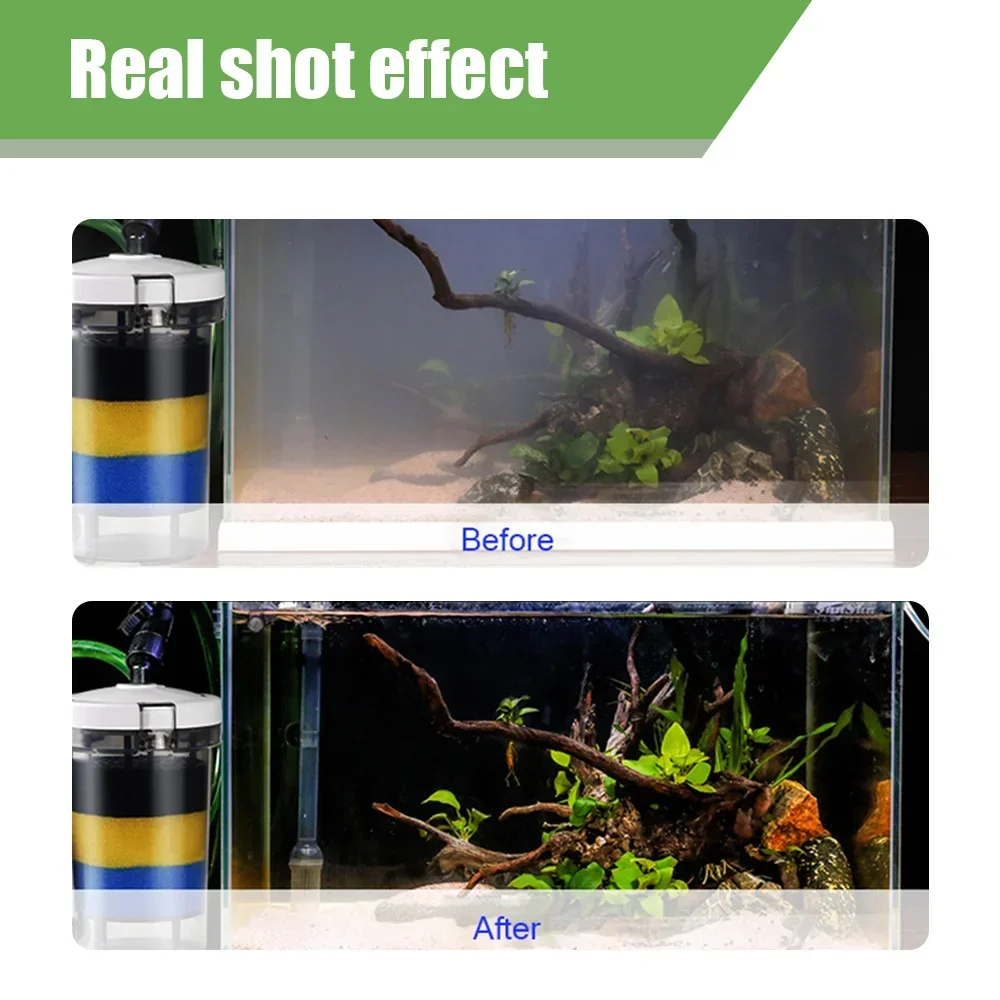 SUNSUN Pre-Filter Biochemical Fish Tank Filter Barrel Ultra-quiet Transparent External Aquarium Filter Bucket