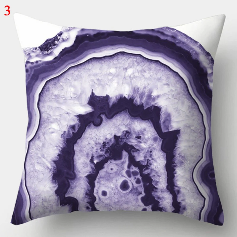 Purple Geometric Pillowcase Decorative Cushion Cover Pillowcase Home Sofa Decor Square Pillowcase Moda