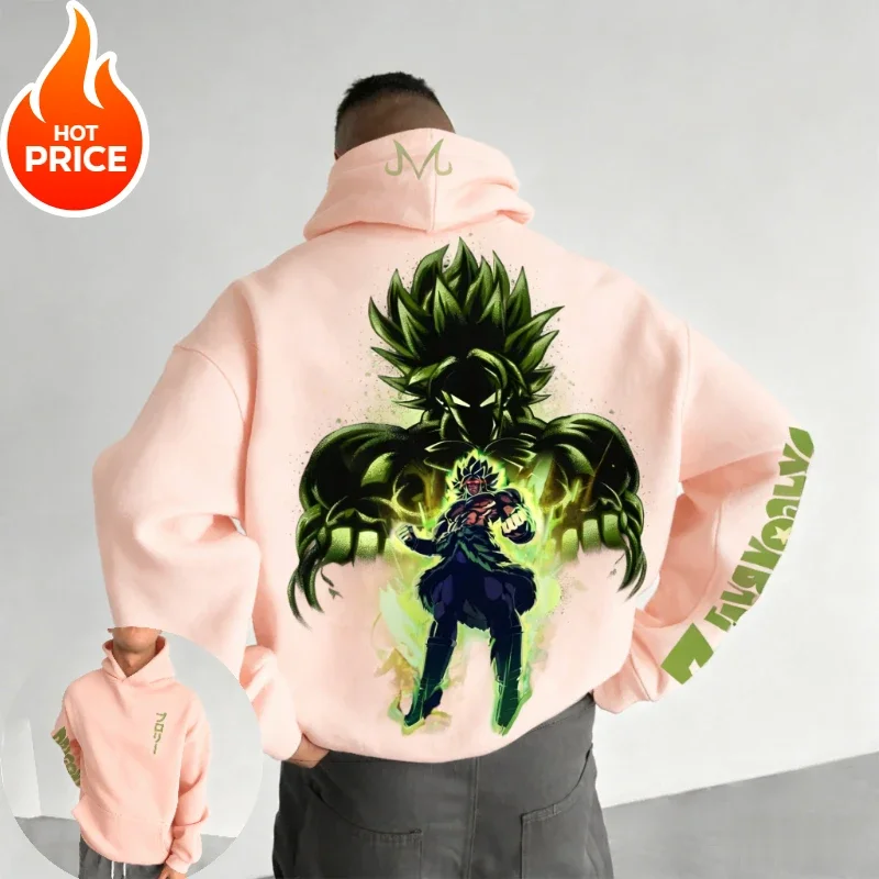 Dragon Ball Super Saiyan Broly 2026 Harajuku Streetwear Mannen Vintage Hoodie Winter Vrouwen Oversized Sweatshirt Met Capuchon Lange Mouw