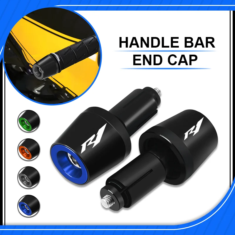 

Motorcycle Handle bar Grips For YZF-R1 R1M YZF-R6 R6S 7/8" 22mm Handlebar Ends Grips handle Plugs Anti Silder Caps r1 r6