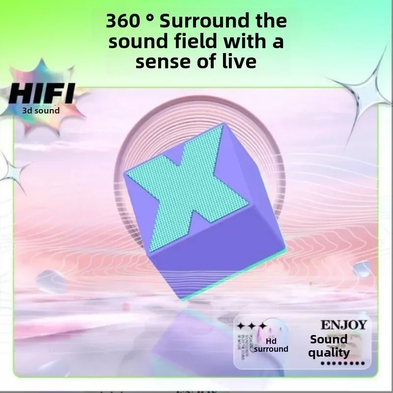 SOTAMIA TWS Altavoz Bluetooth inalámbrico Audio exterior Hifi música Mini altavoz portátil pequeño cañón de acero conectado en serie