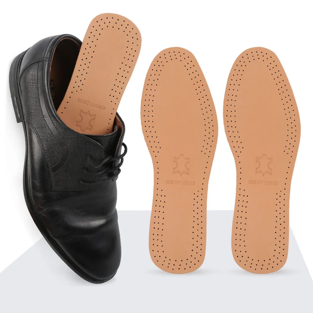 

Shock Absorbing Cowhide Insoles Sports Cushion for Men Women Running Breathable Foot Care Tools Reduces Stress Stability