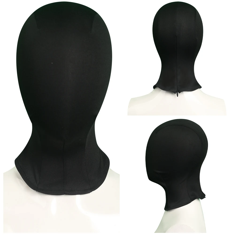 Nun Cosplay Fantasy Mask Black Headgear Costume Props Movie The Nun 2 Disguise Outfit Adult Women Halloween Party Accessories