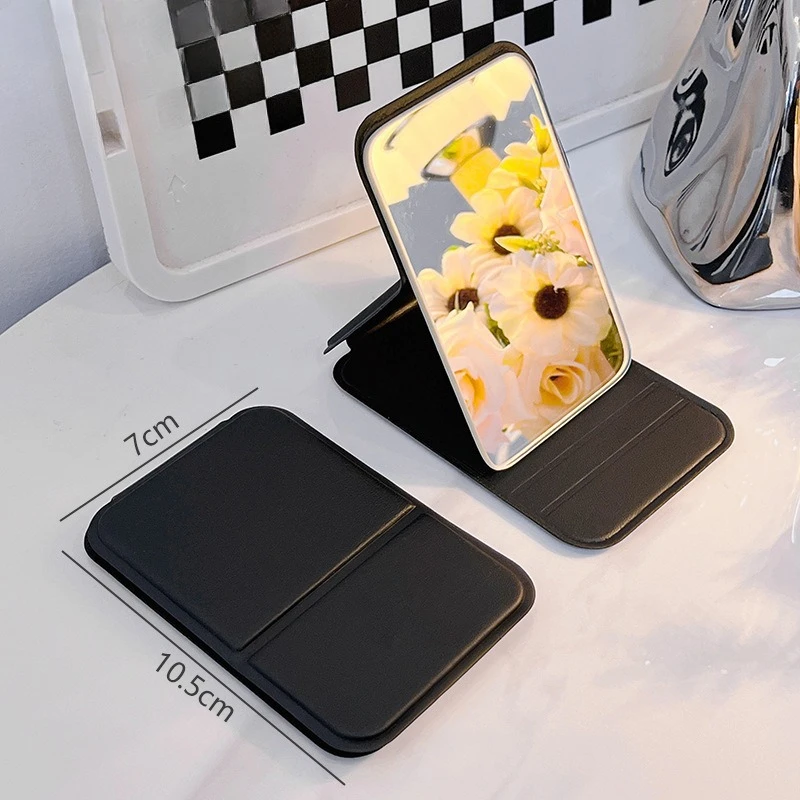 مرآة مكياج صغيرة محمولة قابلة للطي للفتيات تعمل باللمس، مرآة صغيرة محمولة عالية الوضوح لسطح المكتب #6