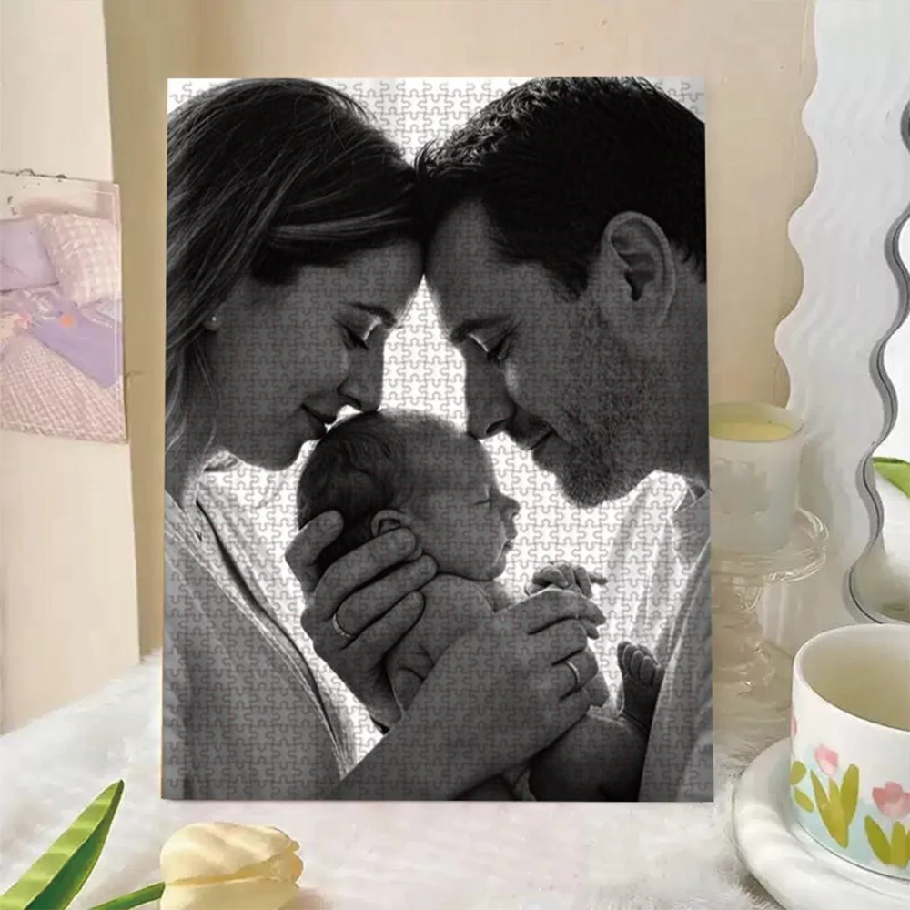 35/300/500/1000pcs Personalized Custom Photo Puzzle Wedding Photos Funny Adult Leisure Toys Gift