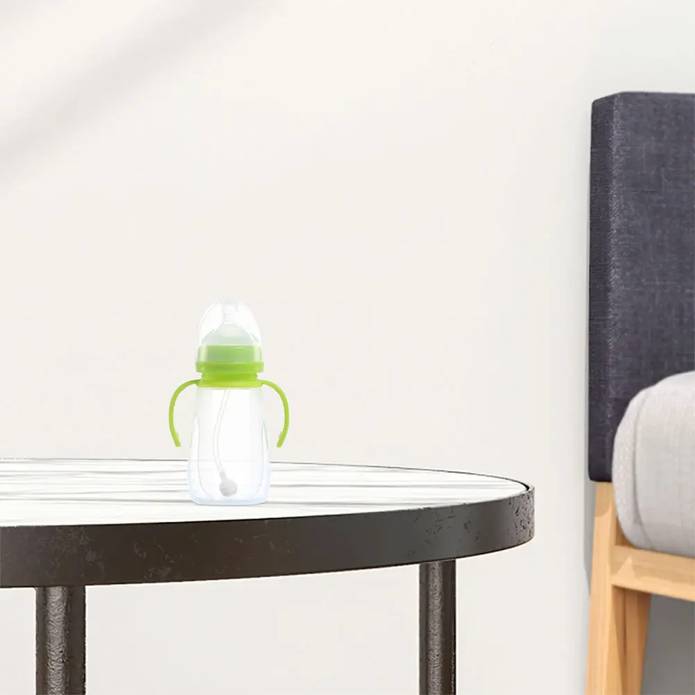 

2Pcs Baby Weaning Transition Straws Safe Non Toxic Sippy Cup Weighted Straws for Kids Milk Drinking Training