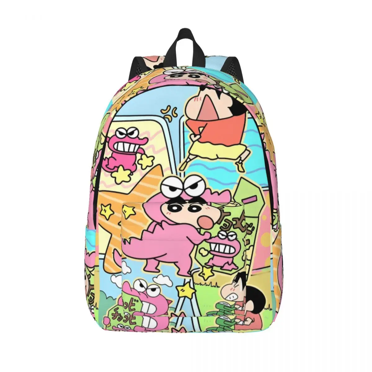

Crayon Shin-chan Backpack Youth Large Backpacks Polyester Kawaii High School Bags Daily Design Rucksack