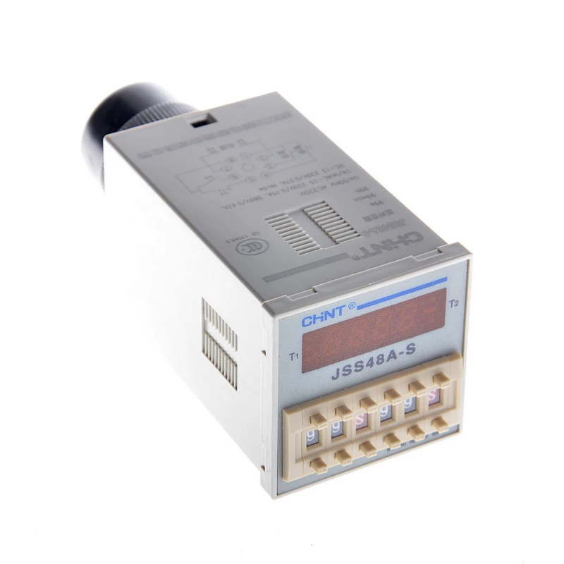 Chint-controle de Ciclo Display Digital Original Relé Temporal ac 220v 380v dc 24v 48v Jss48a Jss48a11 Jss48a2z Dh48s-s