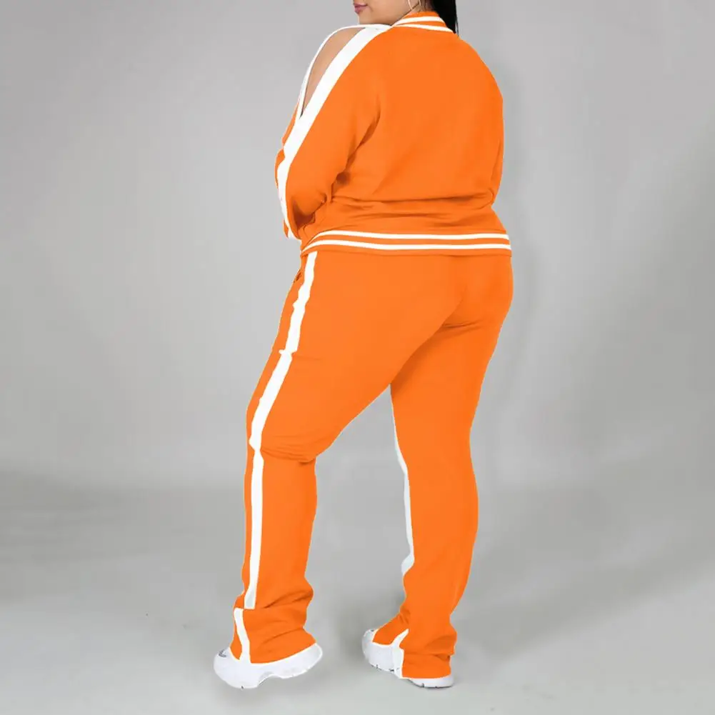 2025 女性トラックスーツジョギングスーツプラスサイズジップアップ長袖スウェットスーツとズボンルーズフィットトラックスーツスポーツカジュアル衣装