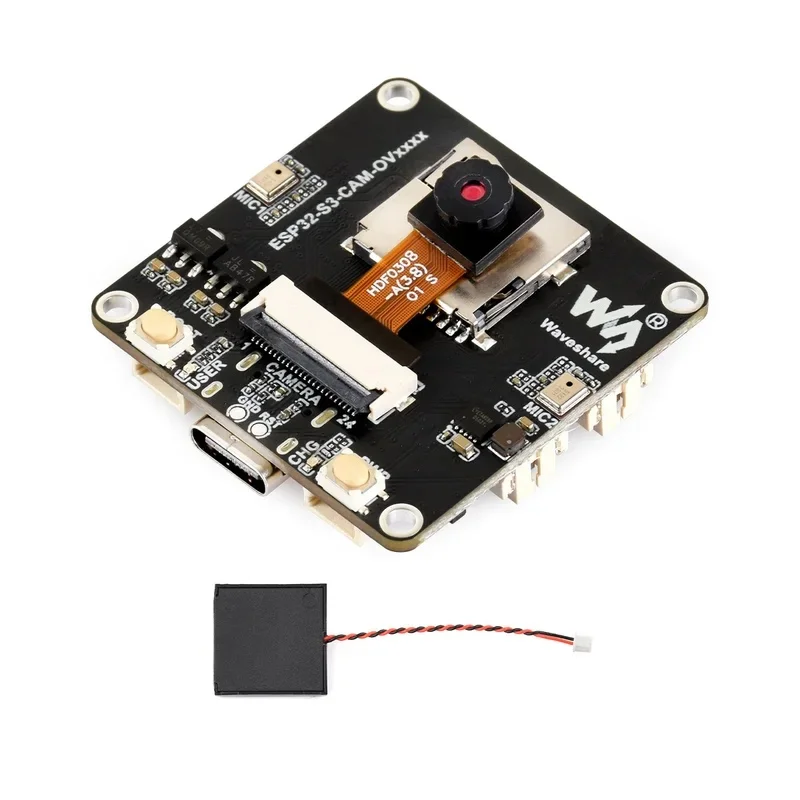 ESP32-S3 AIoT Camera Development Board, Integrated Audio Input And Output Module, Supports Connecting External Display