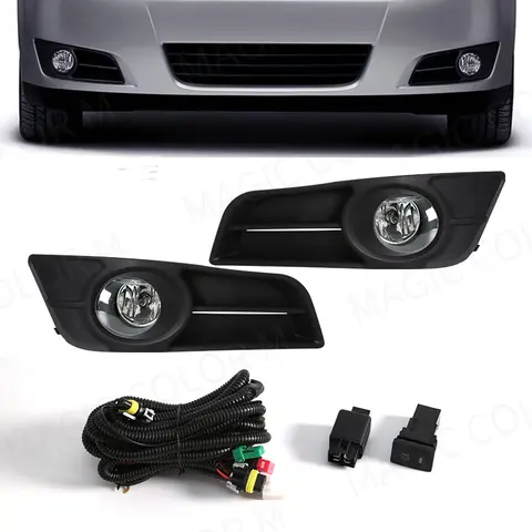 Toyota Corolla 2004 2005 2006 유럽 버전 안개 램프 DRL 주간 주행 등 커버 그릴 베젤 헤드 라이트 Foglights 12V