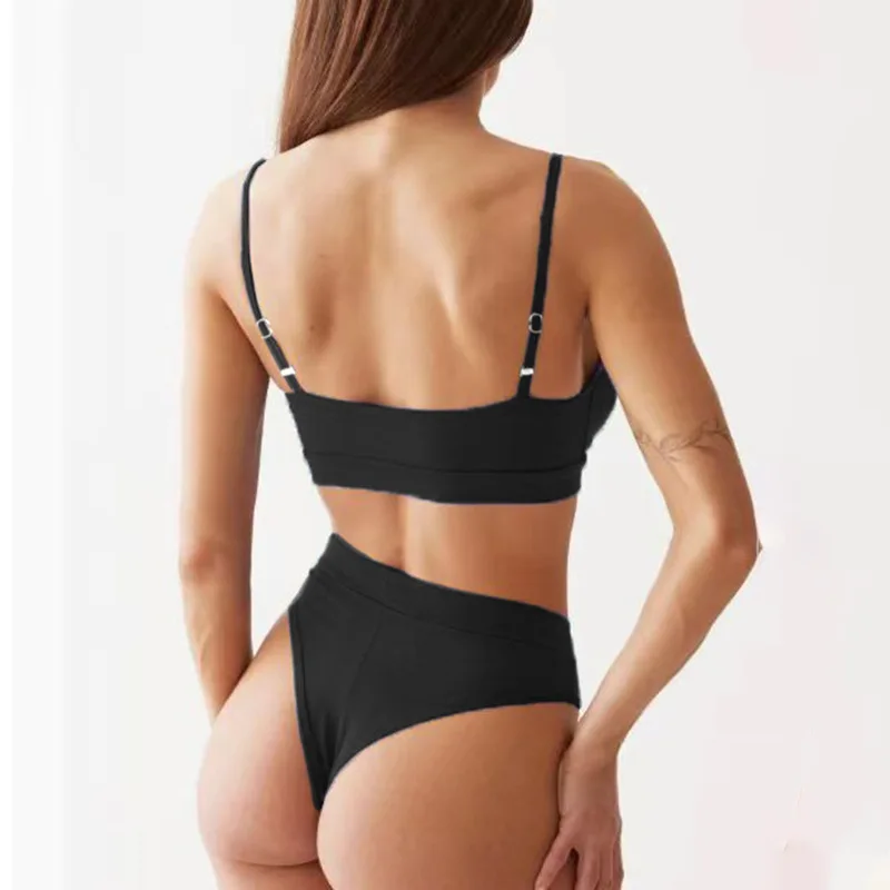 Calcinha de cintura baixa sem costura para mulheres, sutiãs esportivos, roupas íntimas fitness, terno sem fio, suores, terno de 2 peças