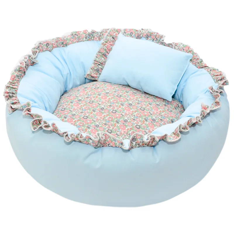 Circular Pet Nest, Keep Warm, Comfortable, Soft, Thickened, Universal for All Seasons, Cat Bed, Dog Accessories, Autumn, Winter