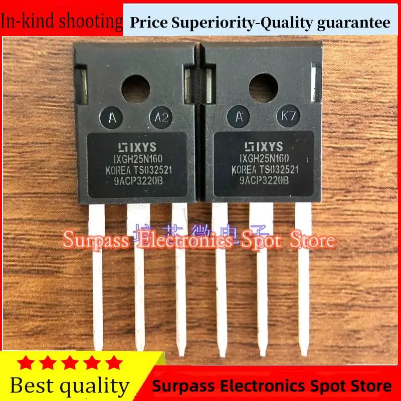 

10PCS-100PCS IXGH25N160 IGBT TO247 1600V 75A Price Superiority-Quality guarantee