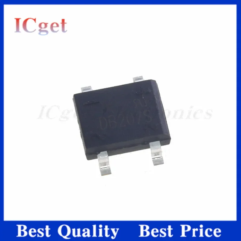 10PCS DB207 DIP DIP-4 Bridge Rectifiers 1000V 2A DB104 DB157 DB107 DB207S DB107S DF06S DF06 SOP-4 DB105S DB106S DB157S DF10S