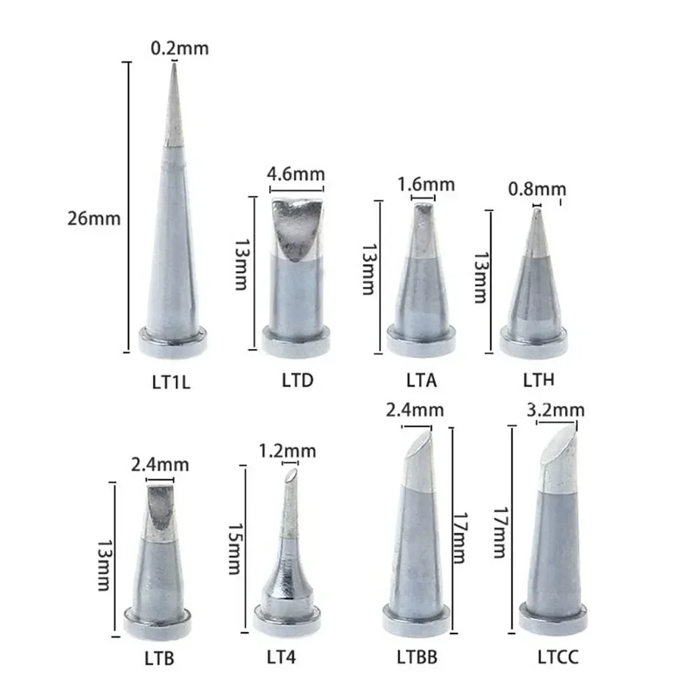 1pc Lötkolben Spitze Blei-Löt Tipps Schweißen Kopf Für Weller WSD81 WD1000 WSP80 WP80 LT Löten Station