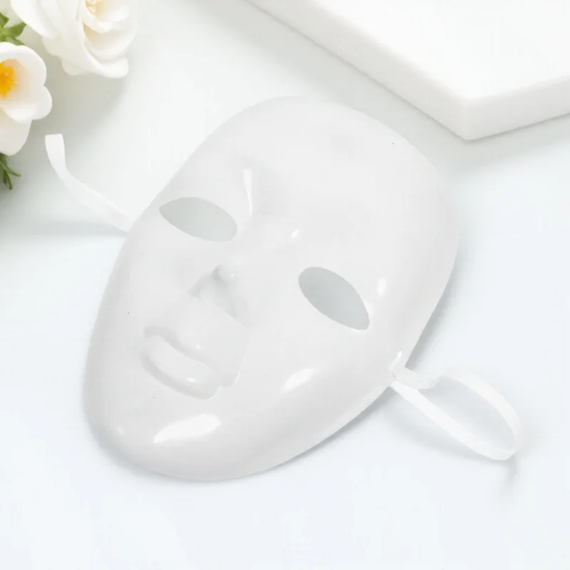 

Paintable Blank Mask White Sturdy Reusable Plastic Mask for DIY Art Craft Masquerade Party Carnival Dance Events