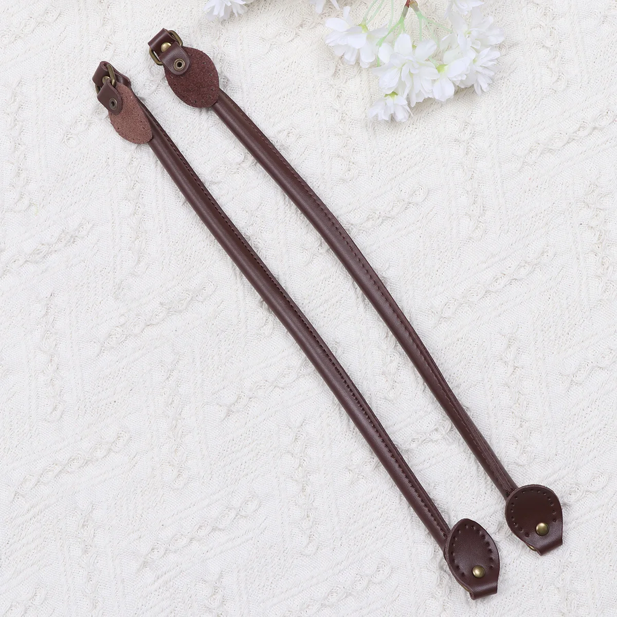 

1 Pair 50Cm Bag Strap Thickened Diy Replacement Handle For Tote Shoulder Crossbody Pouch Light Coffee Handbag