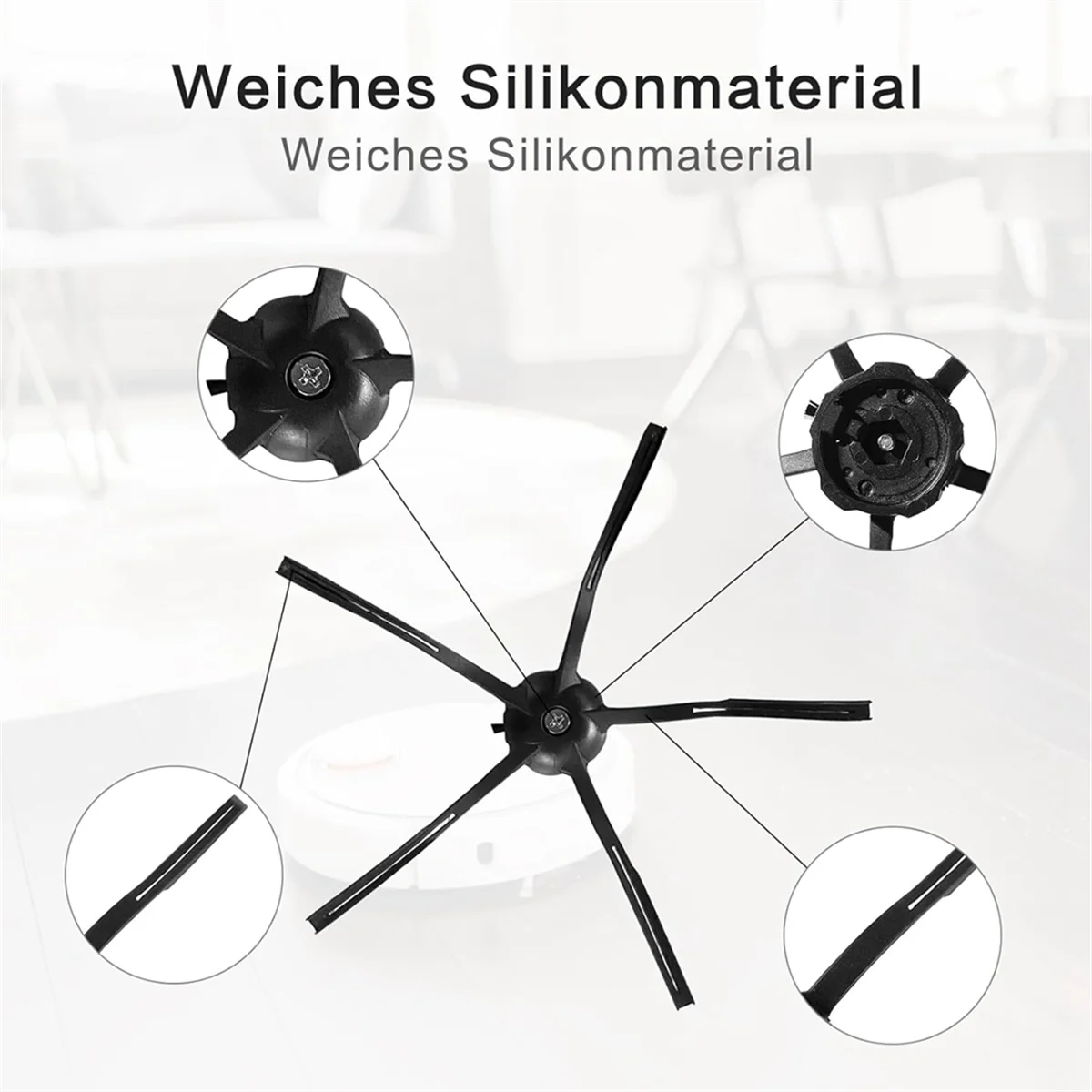 สําหรับ S7 MaxV Ultra/S7 Pro Ultra/S7 Max Ultra เครื่องดูดฝุ่นหุ่นยนต์หลักแปรงด้านข้าง Hepa Filter อะไหล่