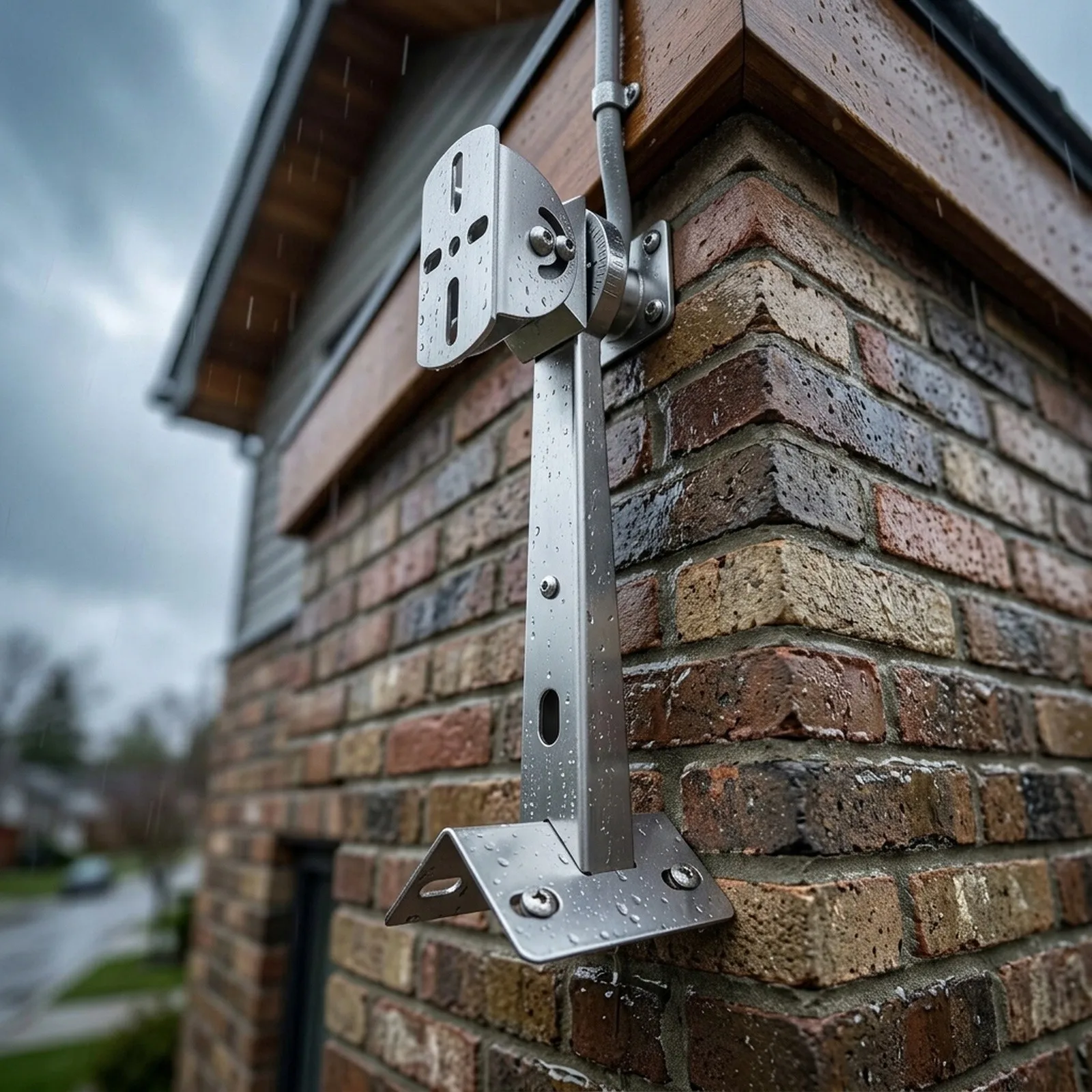 Indoor Use Outdoor Use Camera Wall Mount 255mm Stable Under Adverse Weather for weather-resistant For Security Cameras