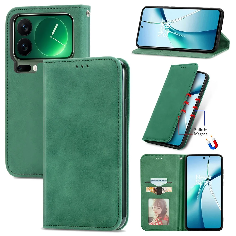Für XIAOMI 17 PRO MAX 5G Luxus Fall Glatte Leder Karte Buch Magnetische Brieftasche Funda Xiaomi 17 Pro max Fall Telefon Mi Xiaomi 17