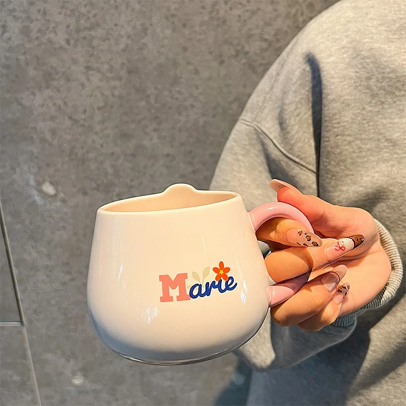 جديد ماري كات كبير البطن القدح مكتب فنجان القهوة كوب حليب كوب ماء الإبداعية صبي فتاة هدية مع صندوق هدية