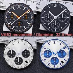 Esfera luminosa de 32,5 MM de diámetro para reloj VK63, accesorios de reloj, herramientas de mantenimiento