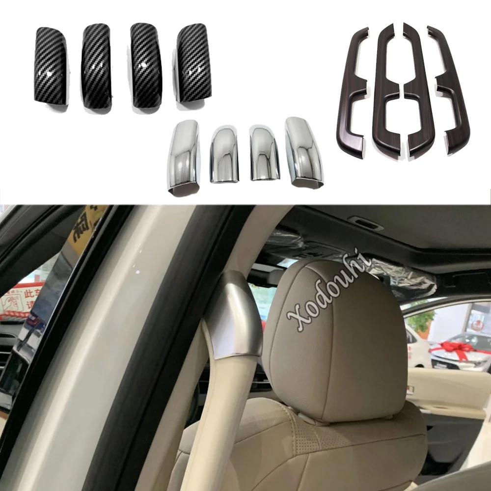 Car Inner Rear Door Armrest Trim Covers ABS Plastic Decoration Accessories Frame Stickers 4Pcs For Toyota Sienna 2021 2022 2023