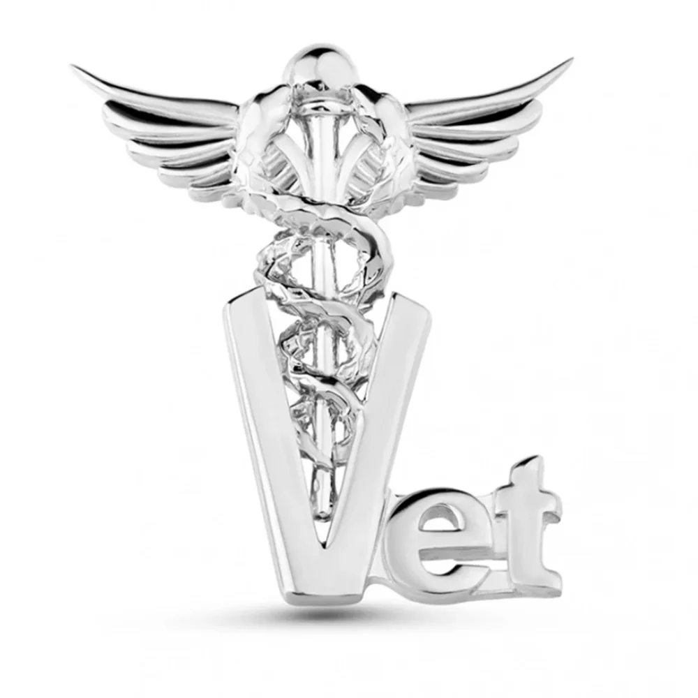 Medical Veterinary Caduceus Pin Creative Lapel Backpack Hat Badge Doctor Nurse Medicine Student Brooch Jewelry Gifts