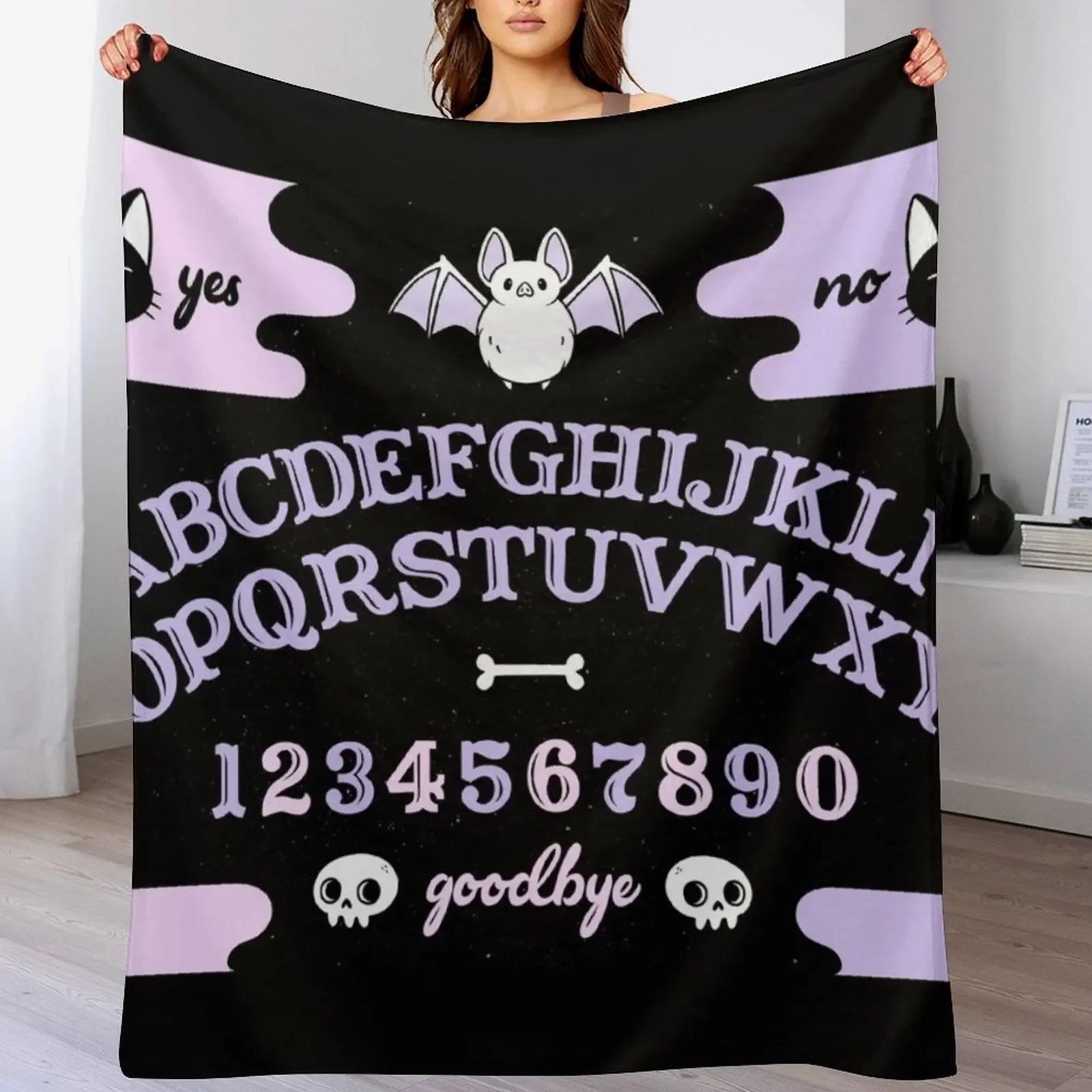 

Cute Ouija // Pastel | Nikury Throw Blanket Fluffy Cozy Throw Blanket for Home Decor
