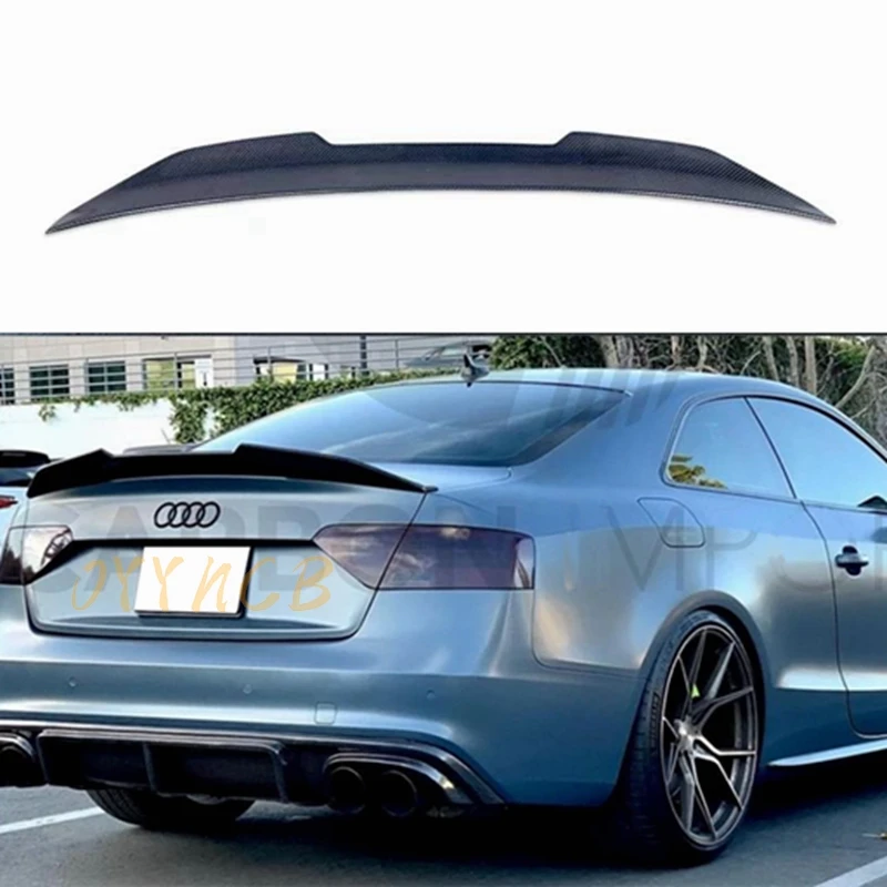 

FOR Audi A5 4 Doors 2 Doors Coupe 2009-2016 PSM Style Carbon Fiber / Forged Carbon Fiber Rear Trunk Spoiler, Not for S5 RS5