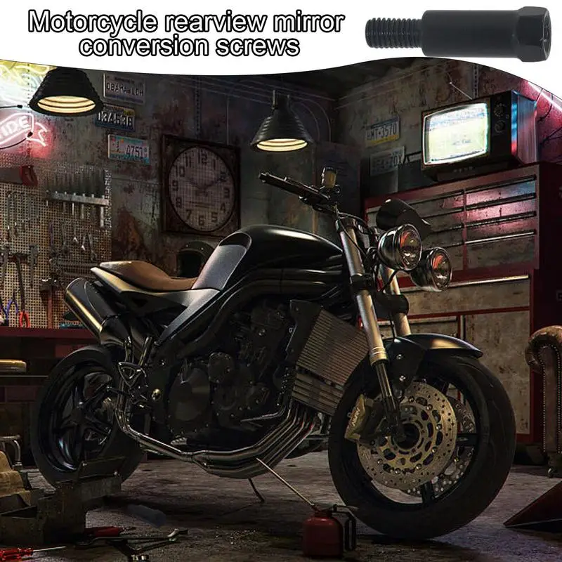 Motorcycle Mirror Adapter Right Left Hand Thread Screw 8mm Screw Diameter Converter Rearview Mirrors Thread For Motorcycle