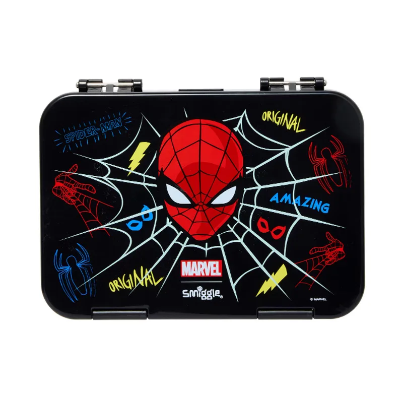 Smiggle Marvel Spider Man Torba na lunch Izolowana dwuwarstwowa torebka Bento Wodoodporne pudełko na drugie śniadanie