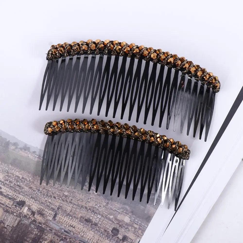 Eleganter Haargummi für Mädchen, Haarband, Haarnadeln, Haarklammern mit Kristallen, Damen-Haarkamm, koreanische Haarspangen, Mädchen-Ponyklammer. – Detail 10