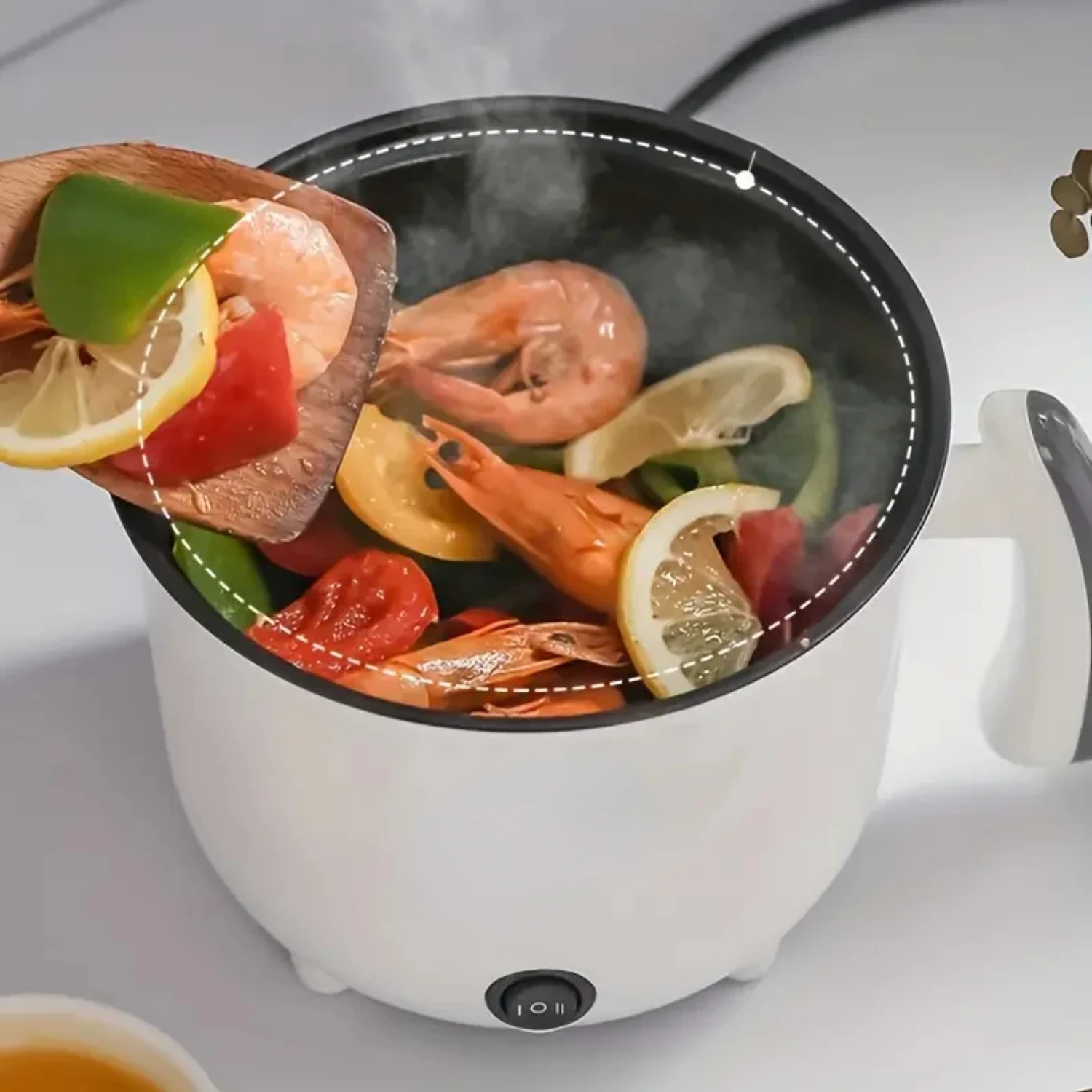 Cooker Multifunctional Non-stick Cooker  Cooker Household Small Pot Dormitory Cooking Noodles  Hot Pot