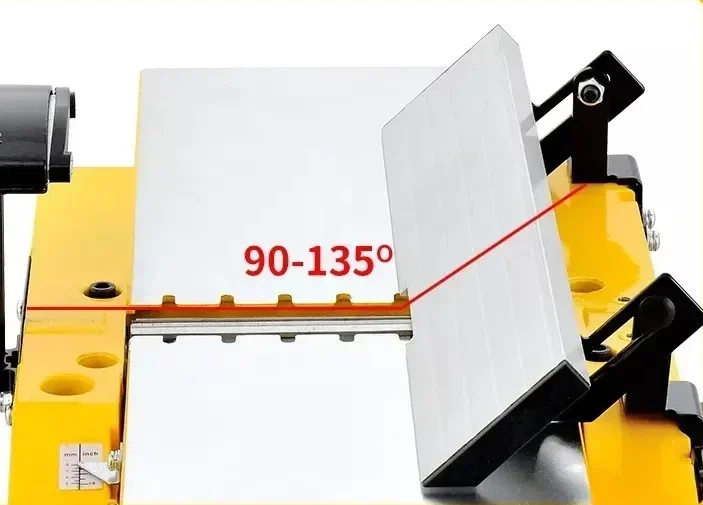 Plaina de madeira de bancada pequena de 6 polegadas, máquina plaina de espessura de madeira