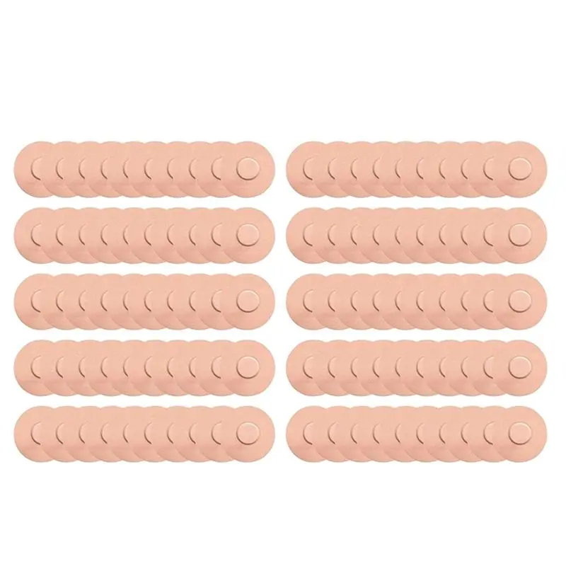 

ELECT-100Pcs Sensor Adhesive Freestyle Patches Waterproof Sports Continuous Glucose Monitor Sticker Overpatch Stickers B